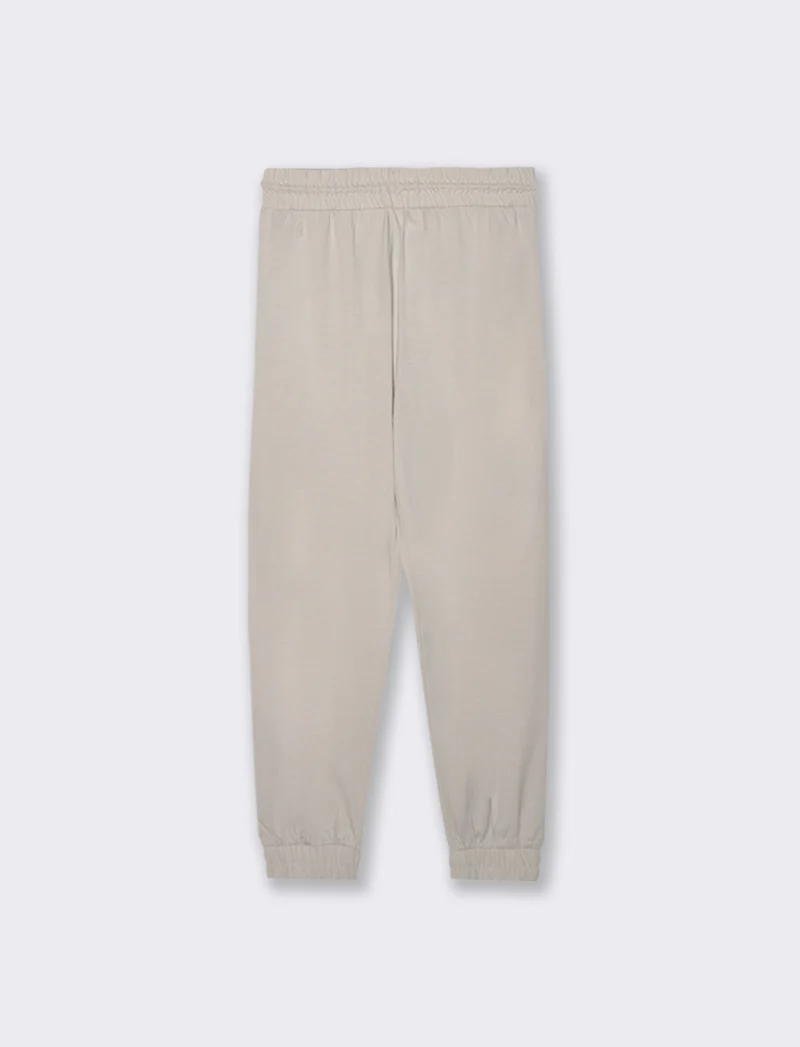 JOGGER CON COULISSE - Bianco gesso