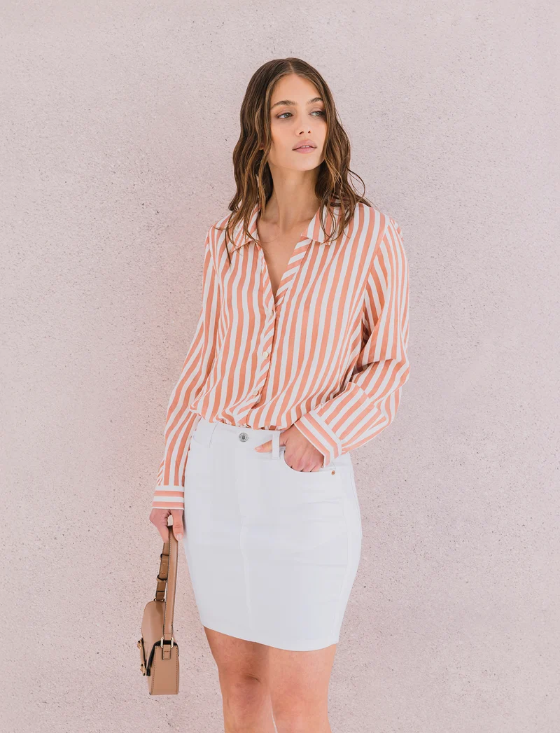 T-SHIRT IN PIZZO - Rosa polvere