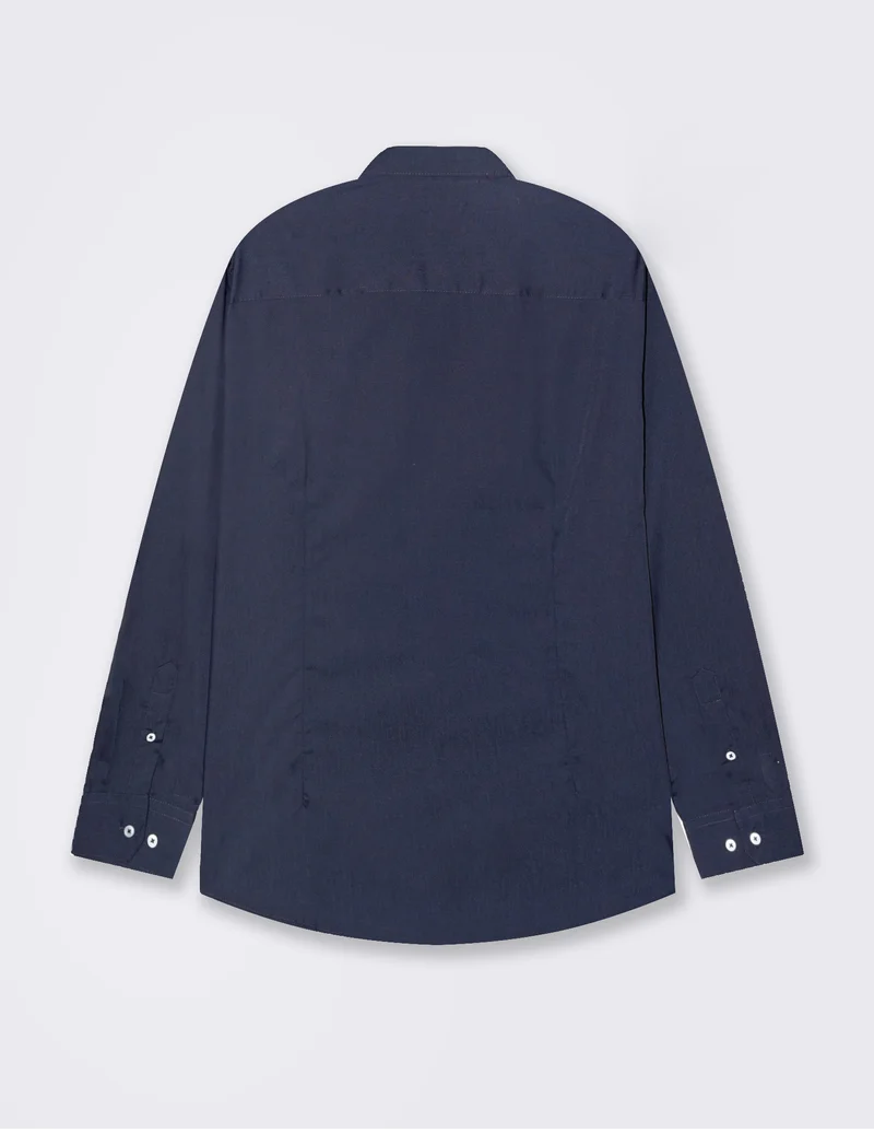 CAMICIA BASIC REGULAR FIT EASY IRON - Blu