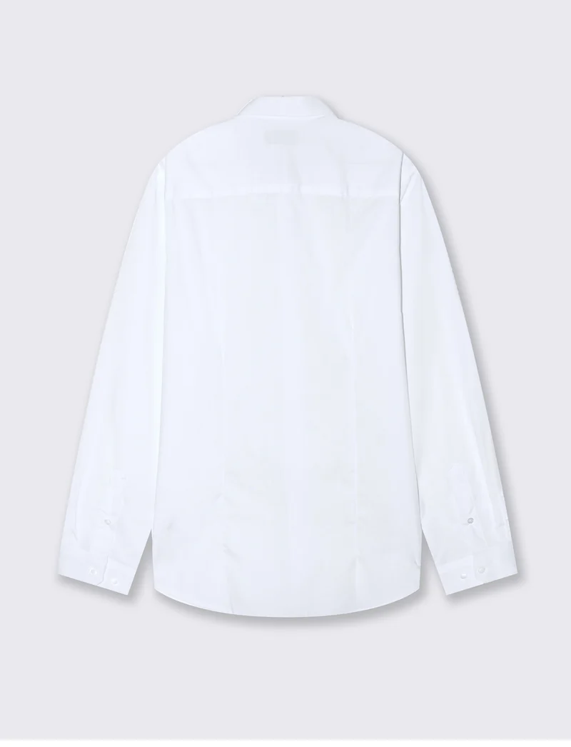 CAMICIA BASIC SLIM FIT EASY - Bianco