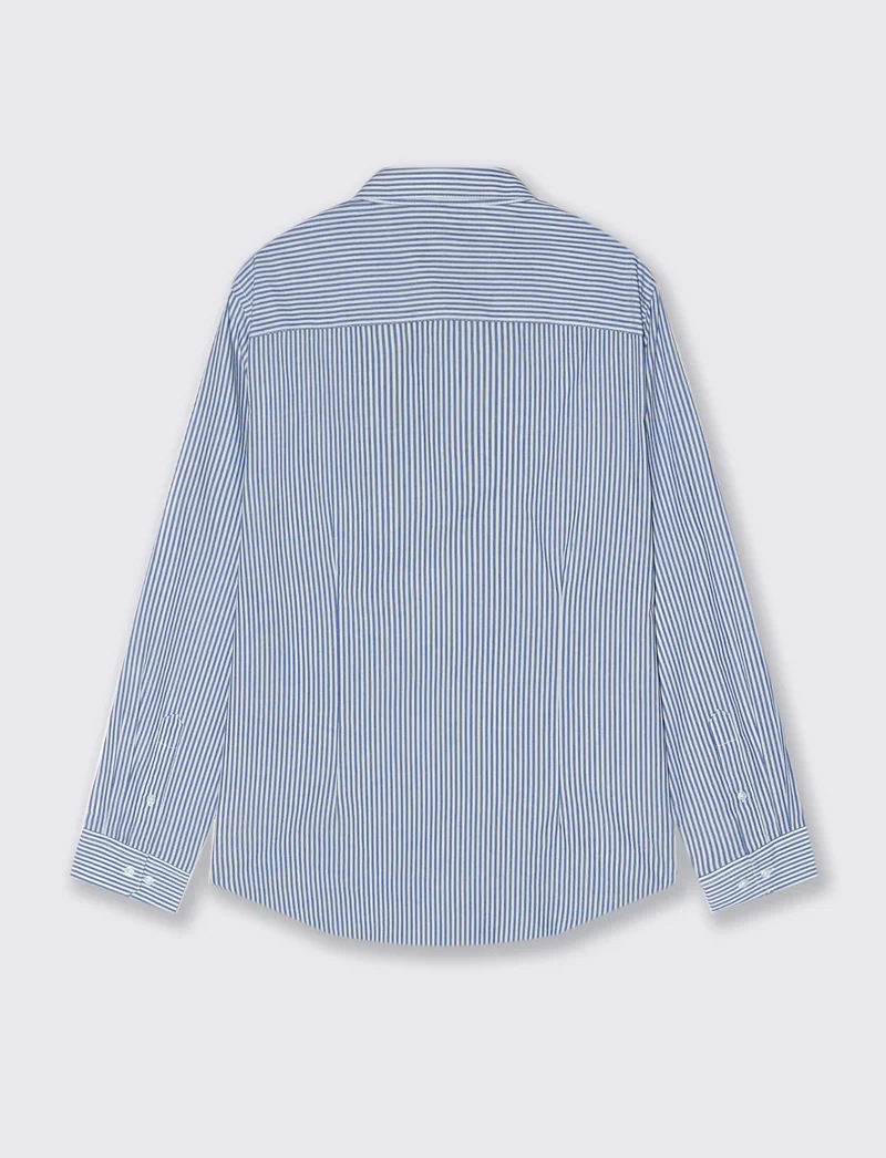 CAMICIA BASIC REGULAR FIT EASY IRON - Bluette