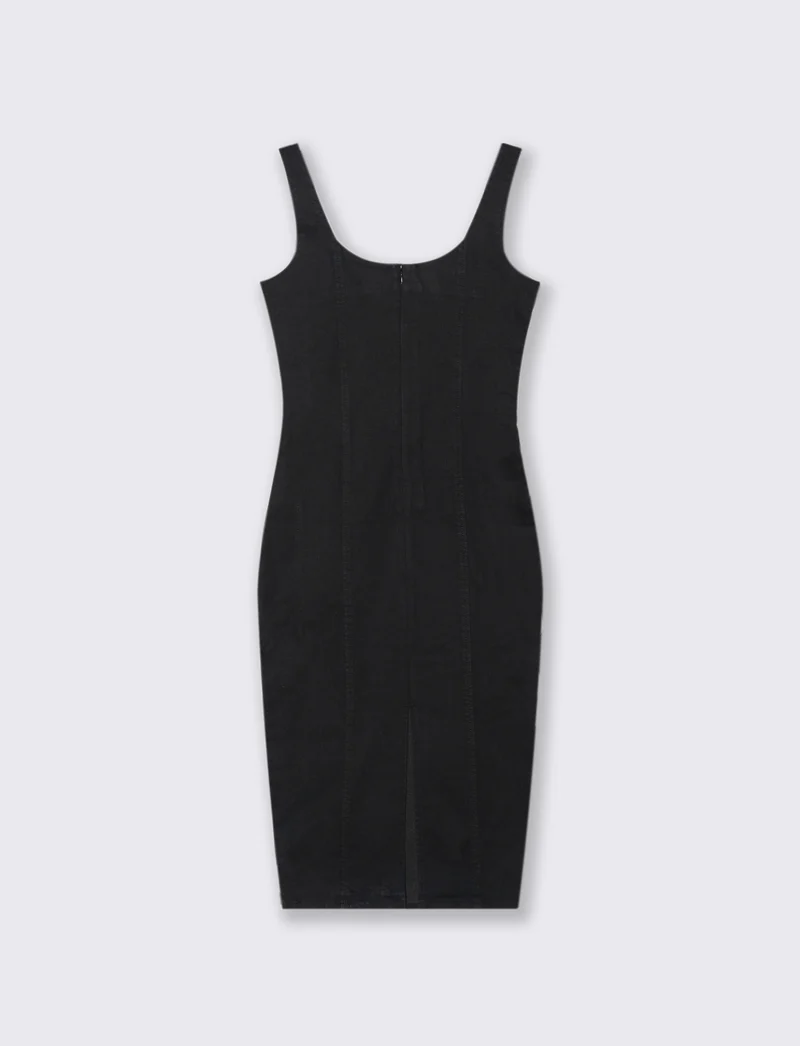 Vestito in denim - Nero