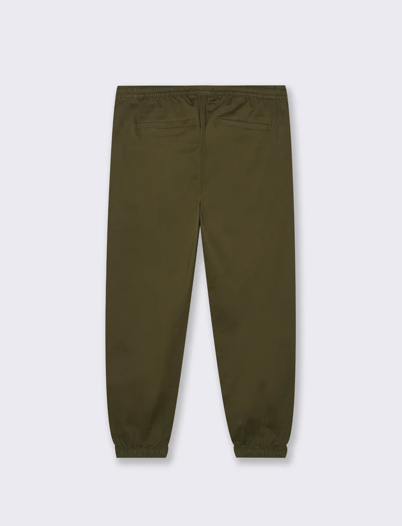 PANTALONI CON VITA JOGGER - Verde militare
