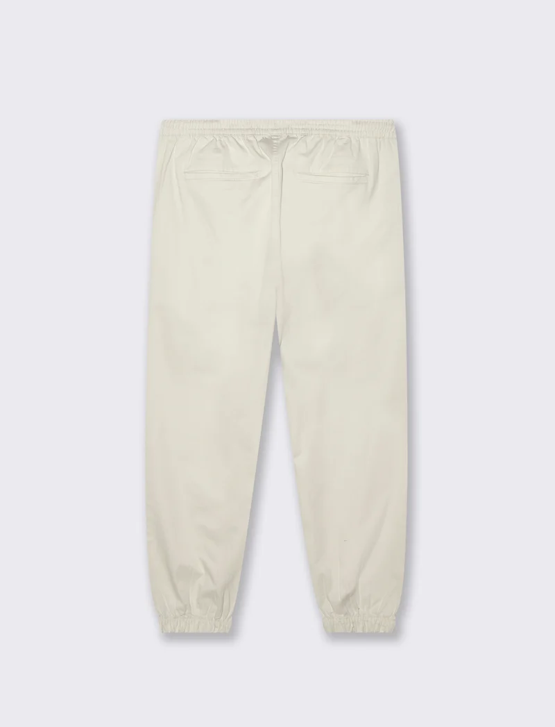 PANTALONI CON VITA JOGGER - Bianco sporco