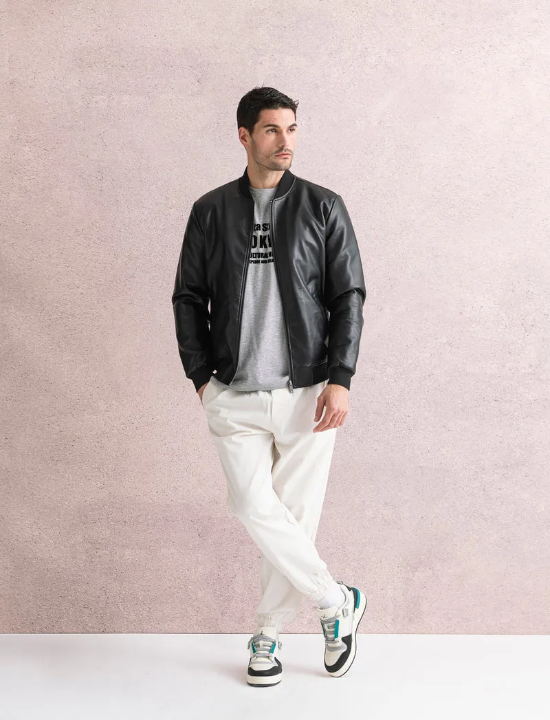 PANTALONI CON VITA JOGGER - Bianco sporco