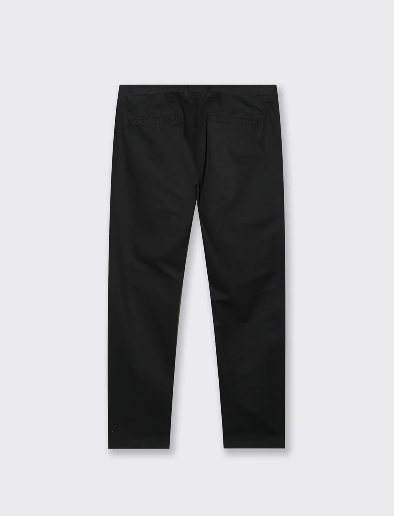 PANTALONI BASIC CHINO REGULAR FIT - Nero