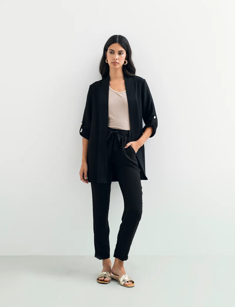 Pantalone con fusciacca - Nero
