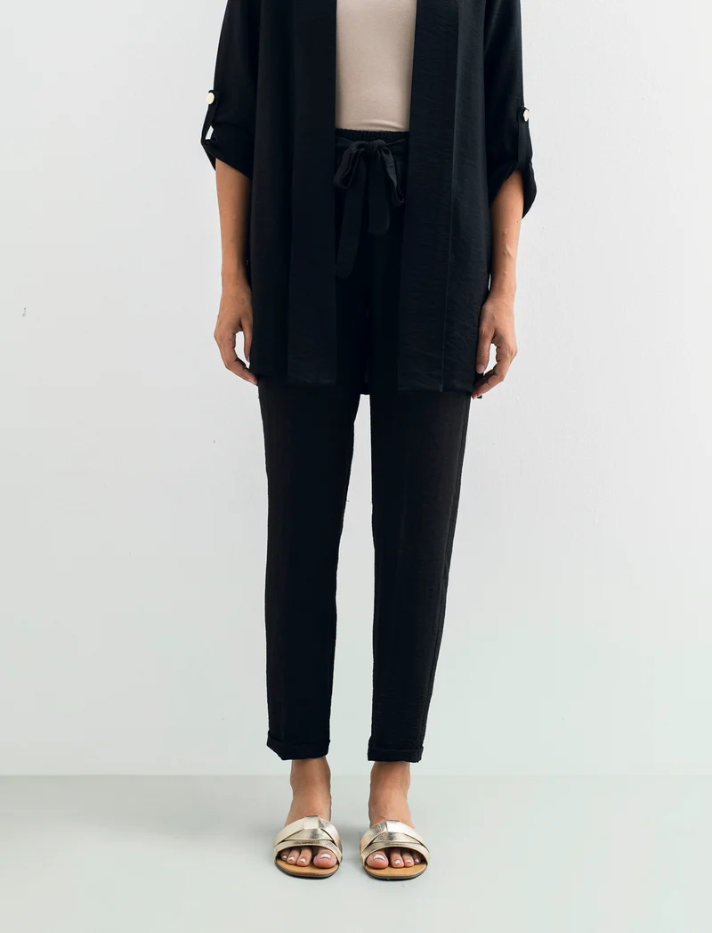 Pantalone con fusciacca - Nero
