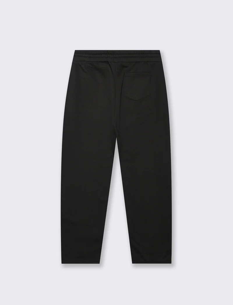 PANTALONI IN FELPA CON VITA JOGGER - Nero