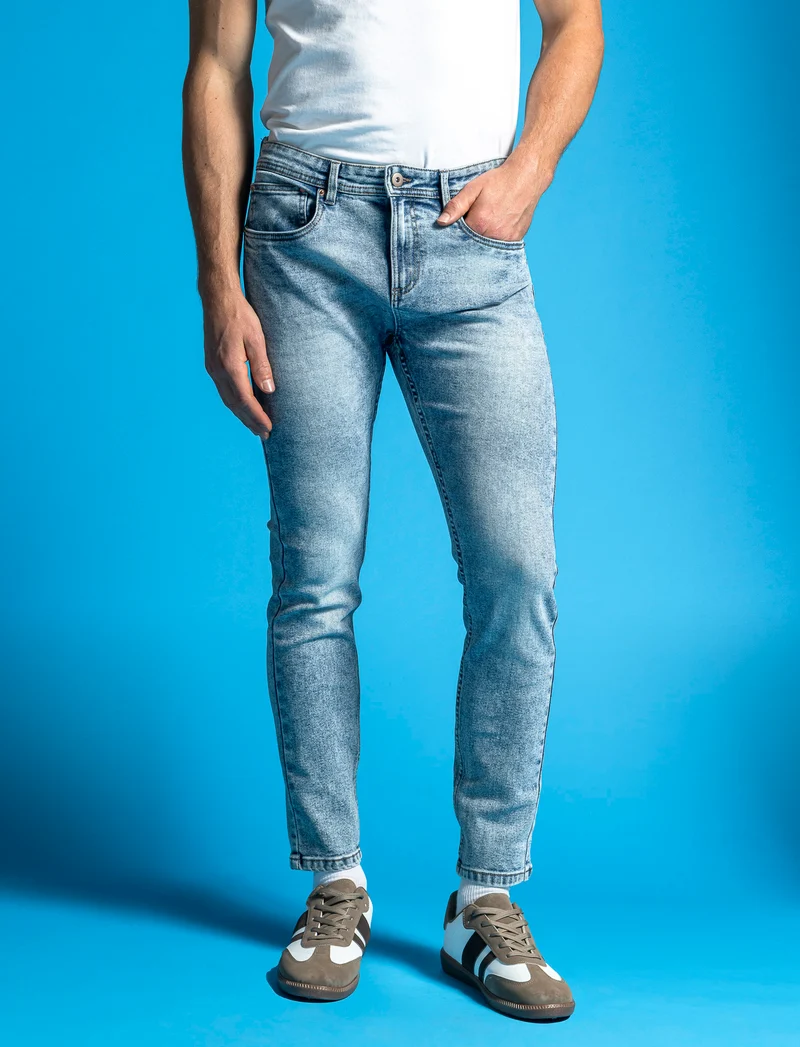 JEANS SKINNY FIT - Denim chiaro