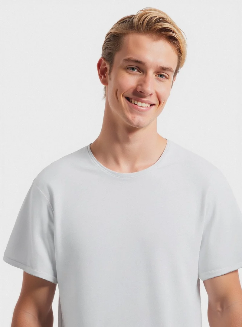 T-SHIRT ORLI TAGLIO VIVO REGULAR FIT - Bianco