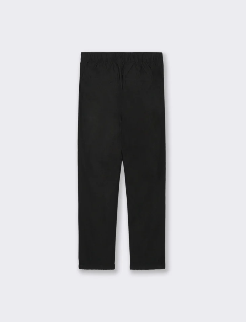PANTALONE CON RISVOLTO - Nero
