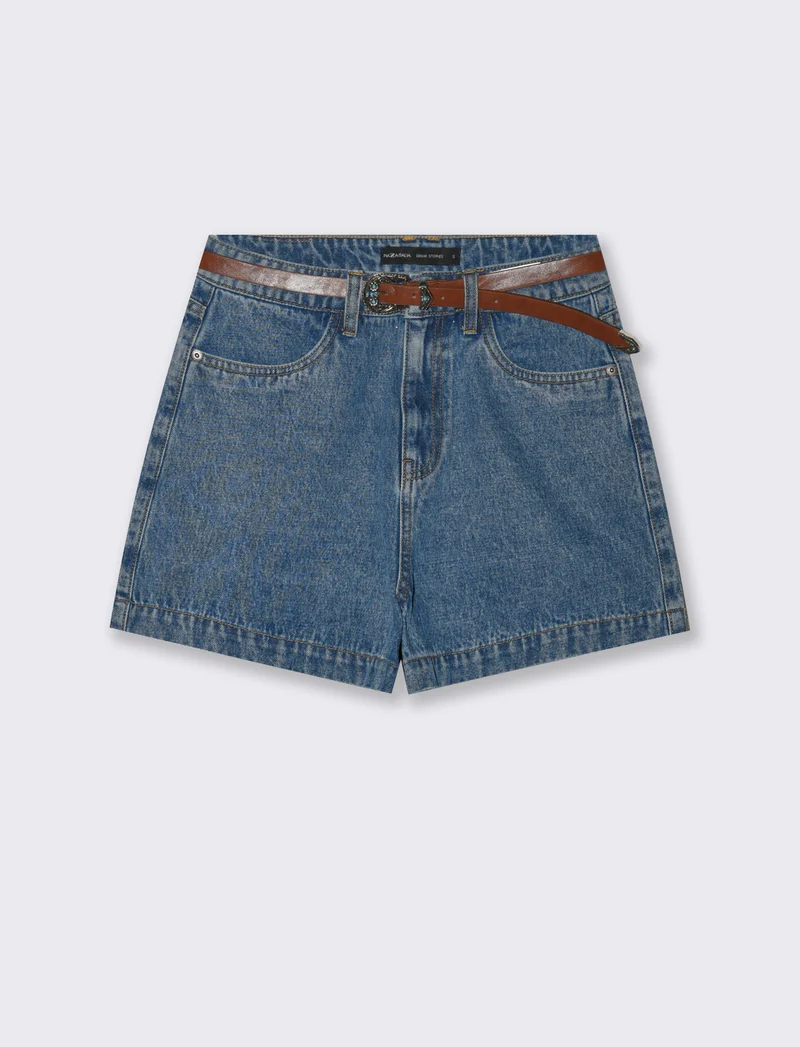 Short in denim - Denim