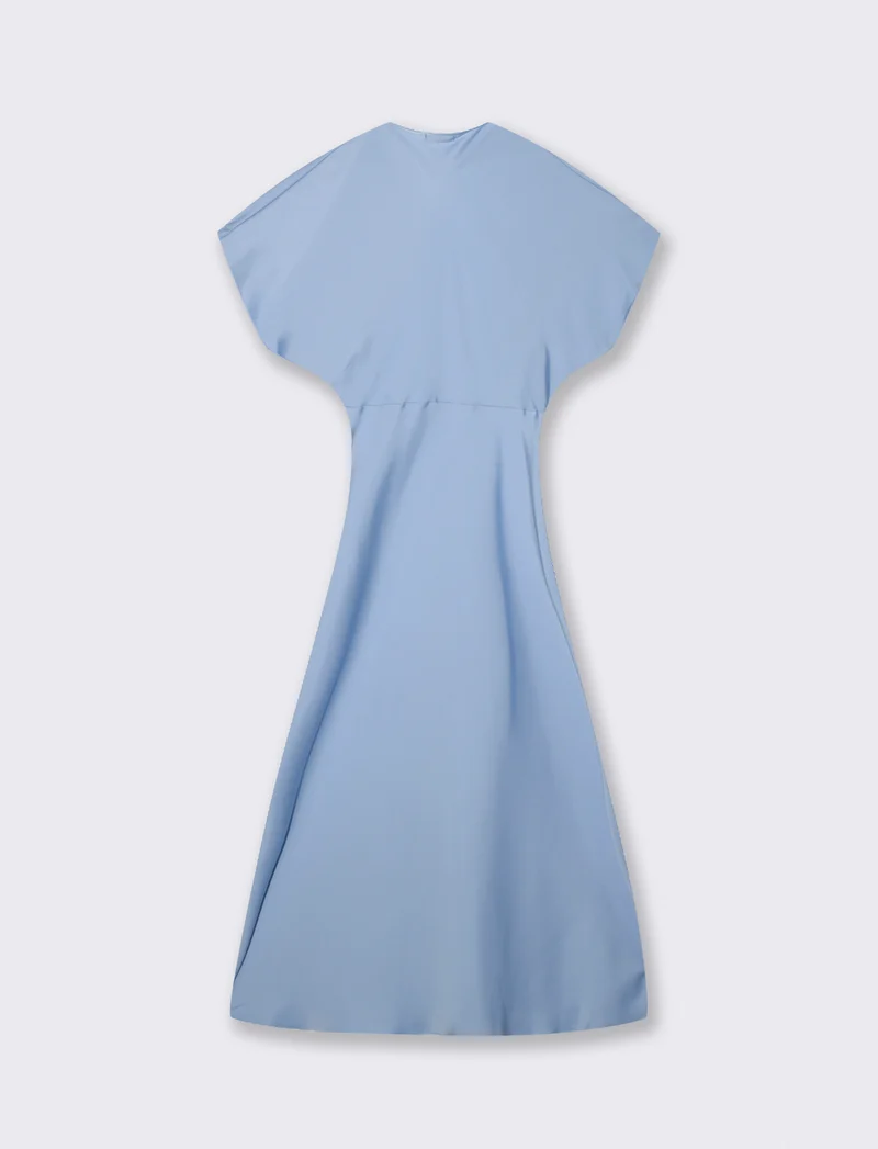 Vestito in raso - Celeste
