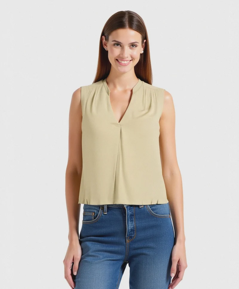 CASACCA CON SCOLLO A V - Giallo
