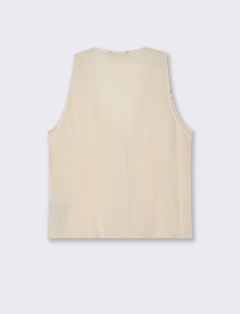 BLUSA SMANICATA - Avorio
