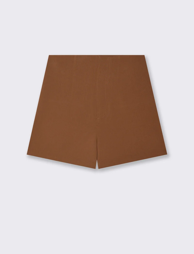 SHORT VITA ALTA - Marrone tabacco