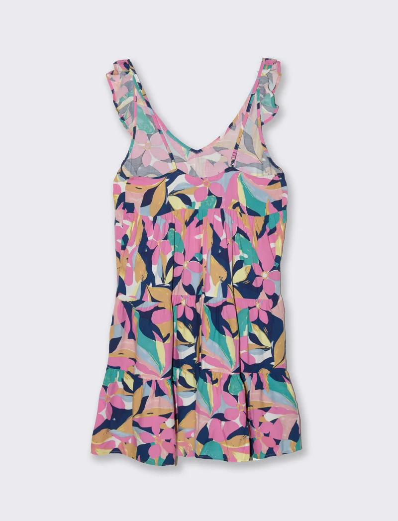 Vestito corto con rouches da donna - var 3