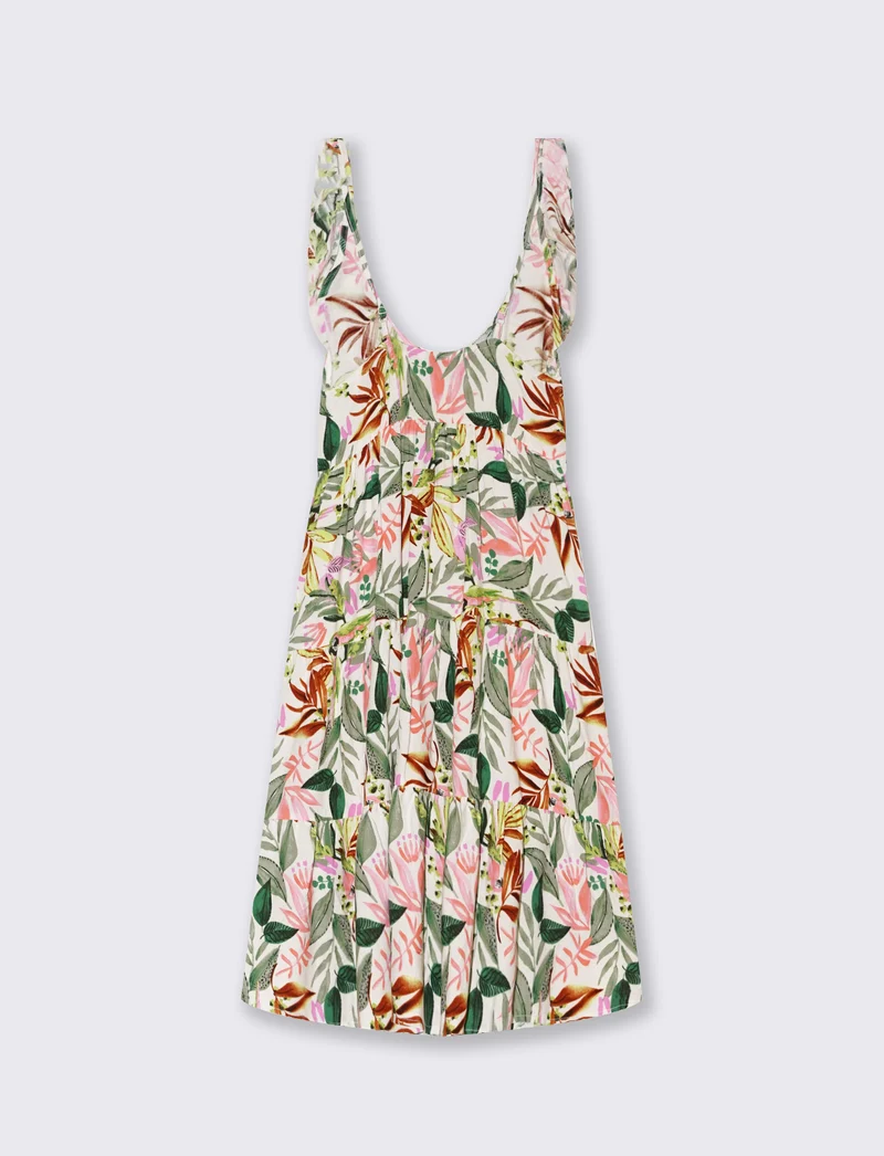 Vestito corto con rouches da donna - var 1