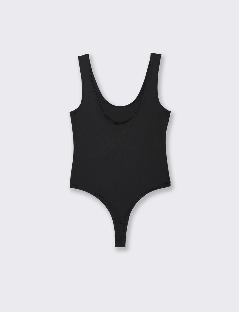BODY SCOLLO A V - Nero
