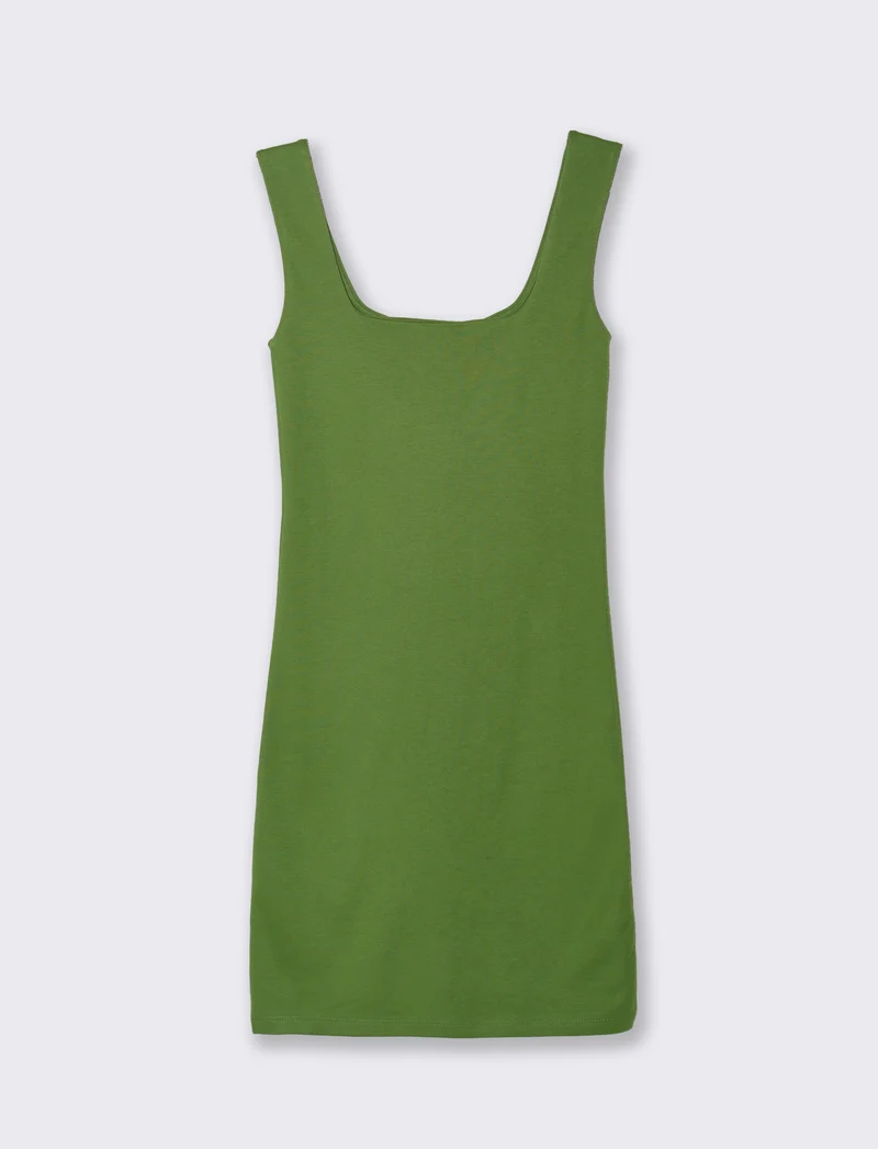 VESTITO CORTO - Verde prato