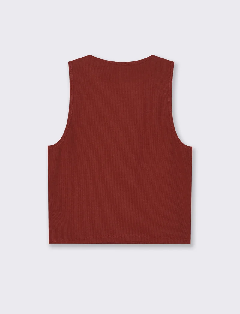 TOP BASICO - Marrone bruciato