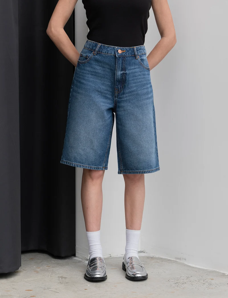 Bermuda in denim - Denim