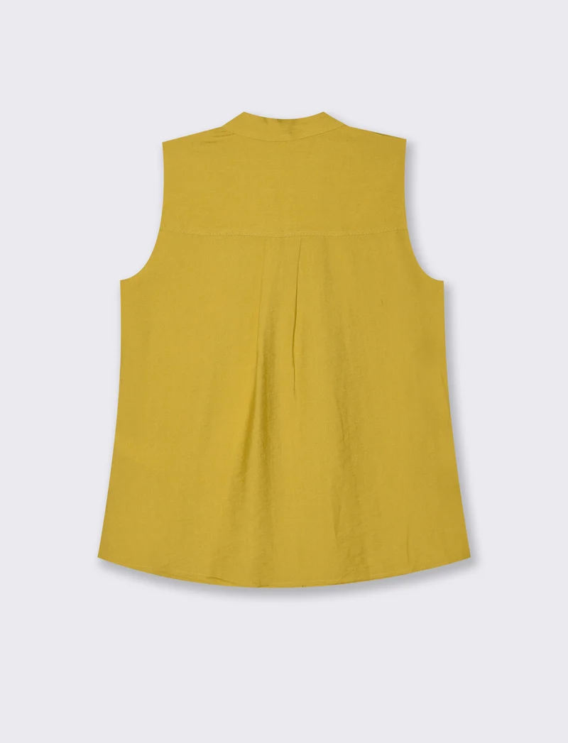 CAMICIA SMANICATA - Mostarda