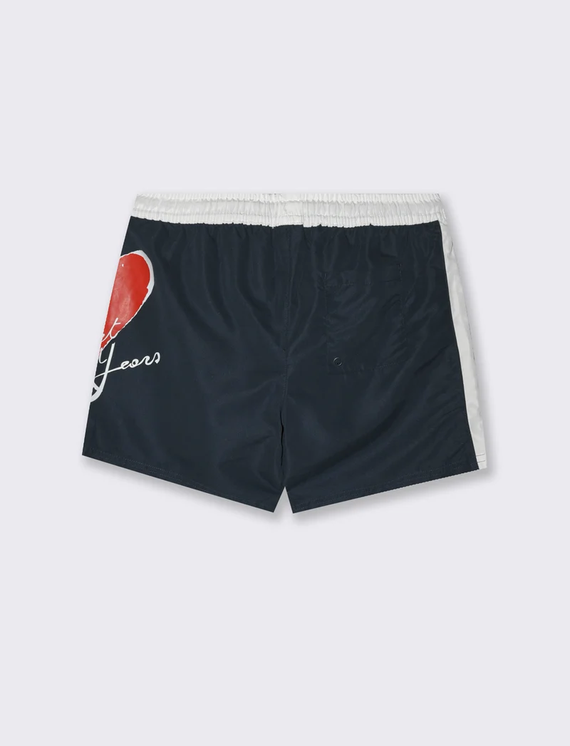 Costume da mare con stampa Sweet Years da uomo - Blu