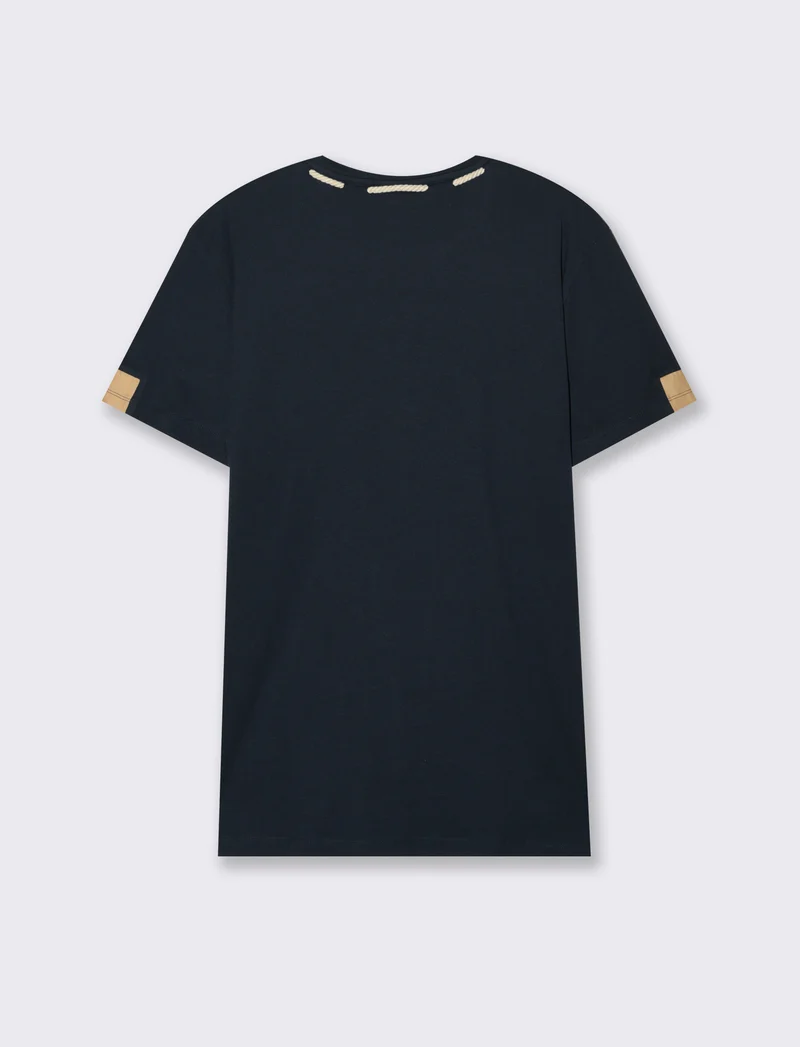 T-shirt con coulisse da uomo - Blu