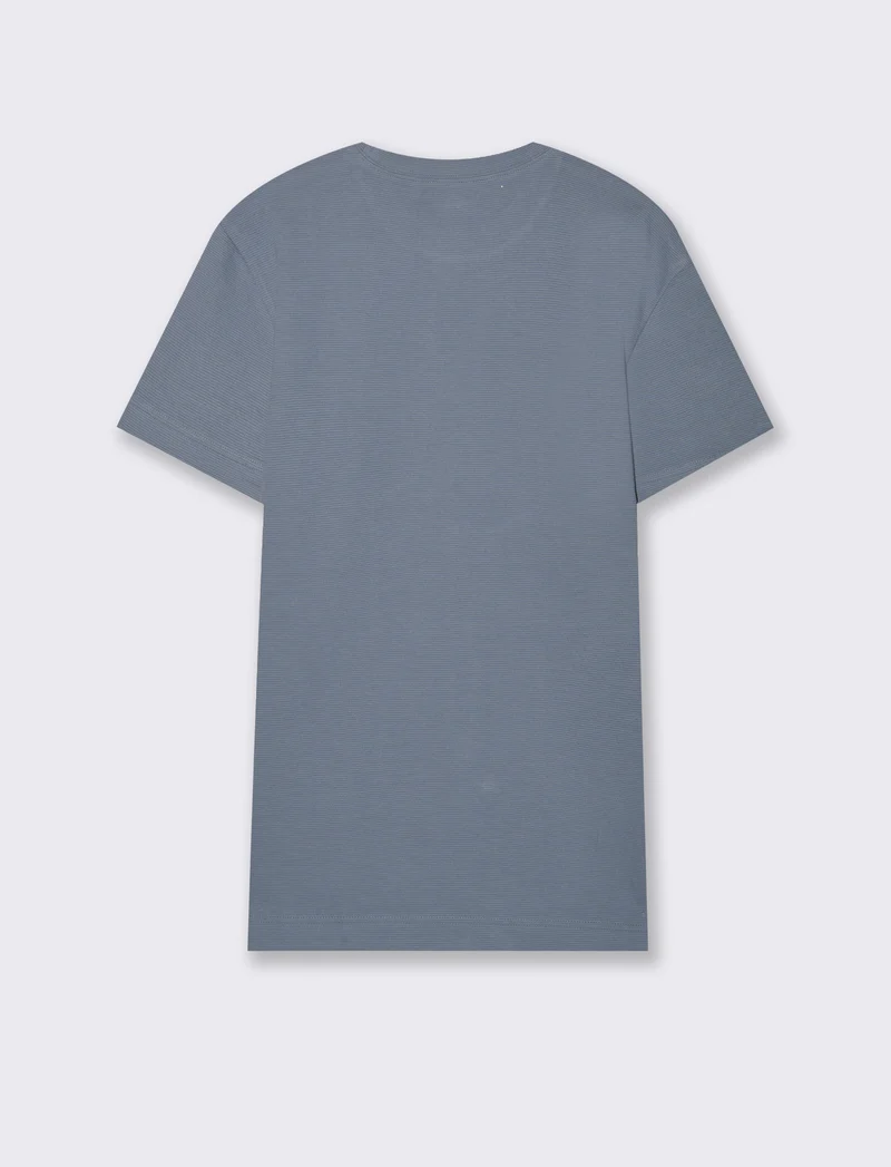 T-shirt struttura ottoman da uomo - CARTA DA ZUCCHERO