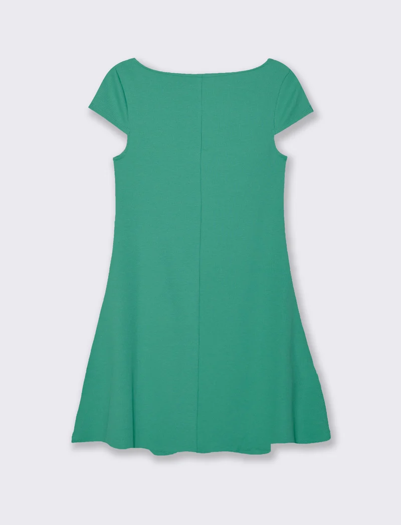 Vestito corto da donna - Verde smeraldo