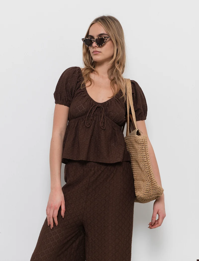 T-shirt con manica a sbuffo da donna - Caffe'