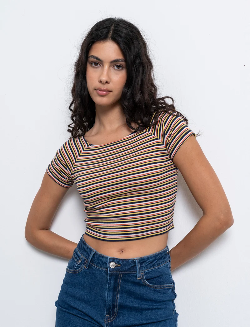 T-shirt crop da donna - var 1
