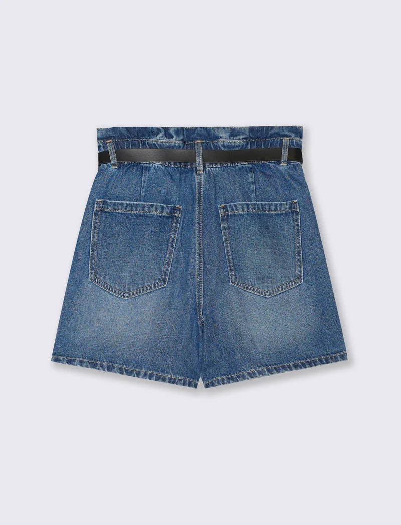 Short con cintura da donna - Denim