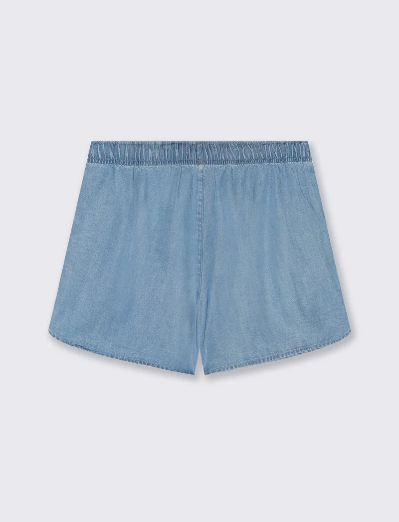 Short con coulisse da donna - Denim