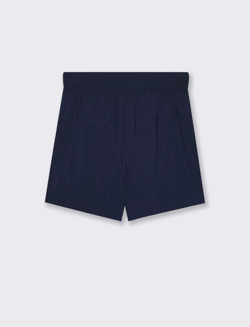 Short con elastico in vita da donna - Blu