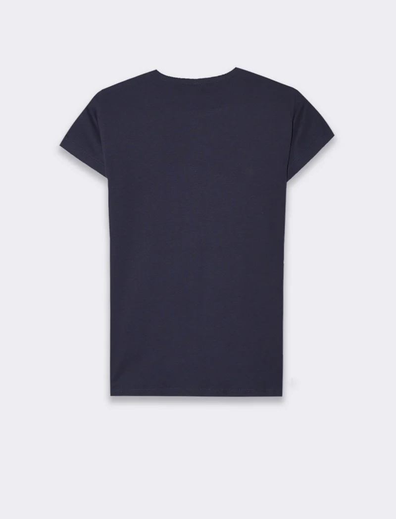 T-shirt basica da donna - Blu
