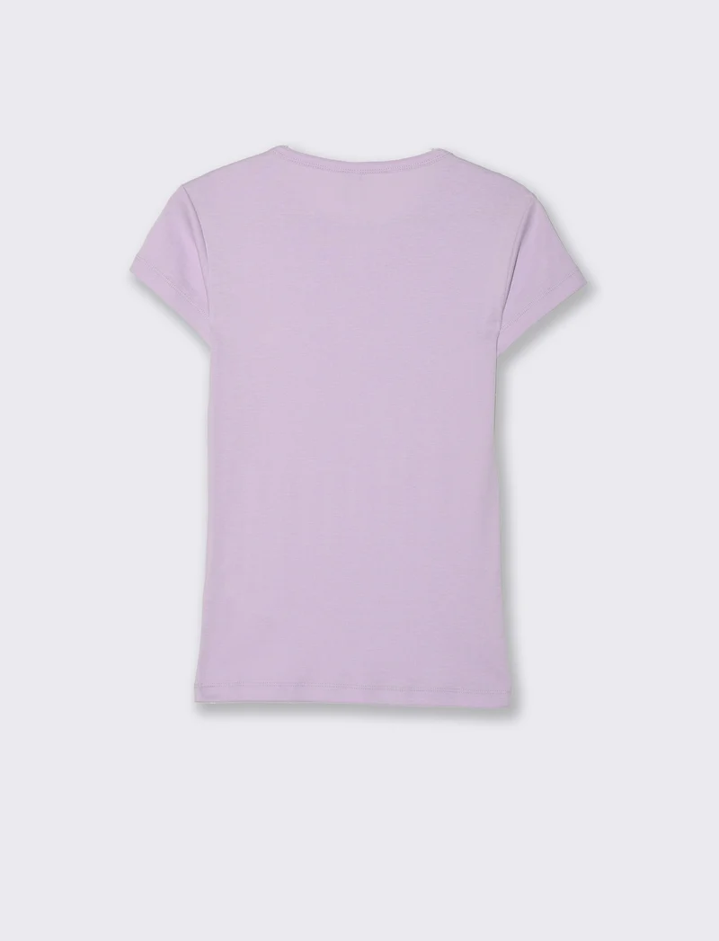 T-shirt basica da donna - Viola glicine