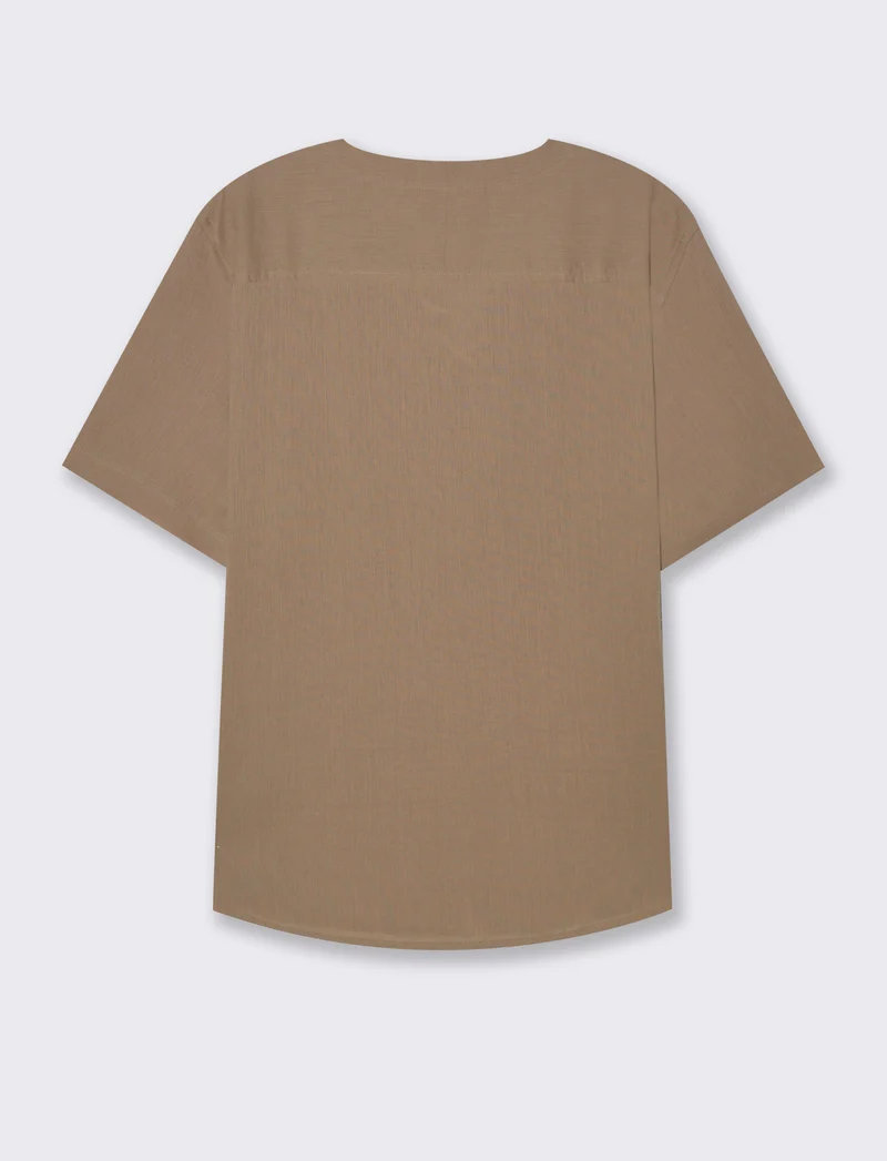 Casacca effetto crepe da uomo - Grigio tortora