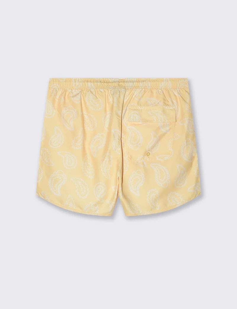 Costume con stampa geometrica da uomo - Giallo