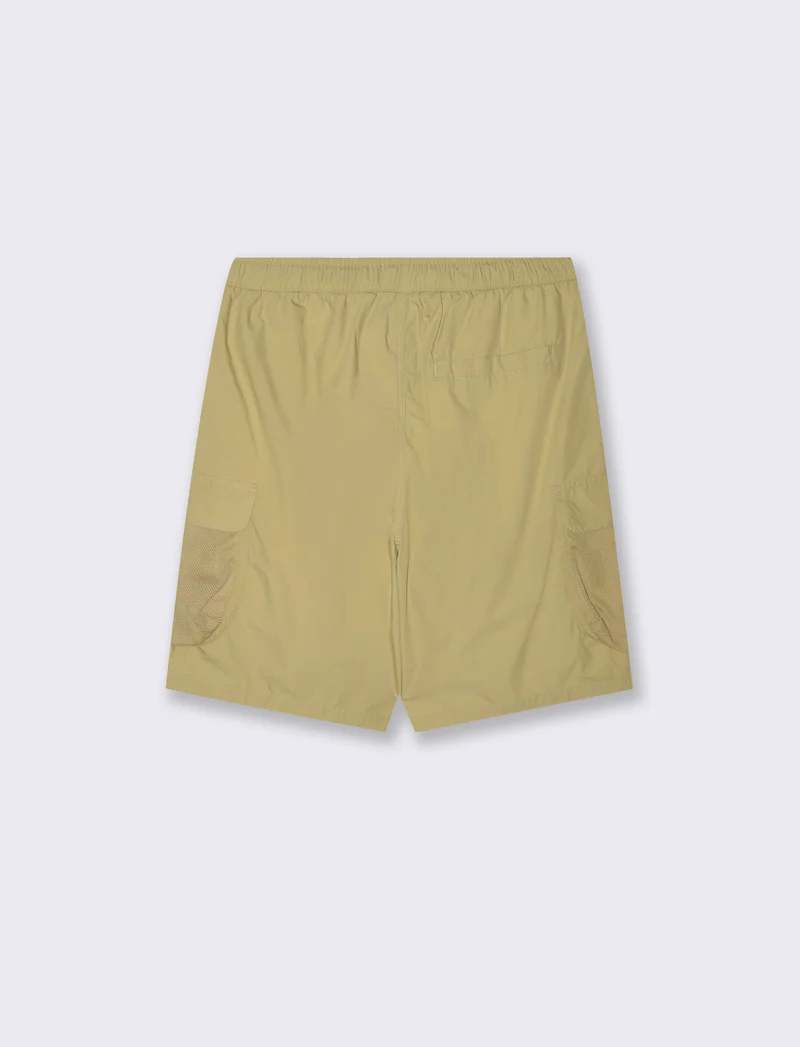 Bermuda cargo con cinturino relaxed fit da uomo - Beige