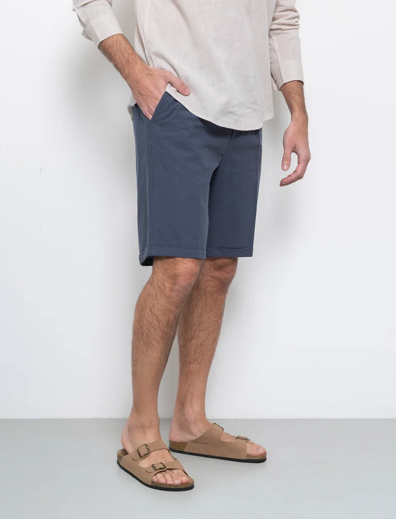 Bermuda vita jogger misto lino da uomo - Avion