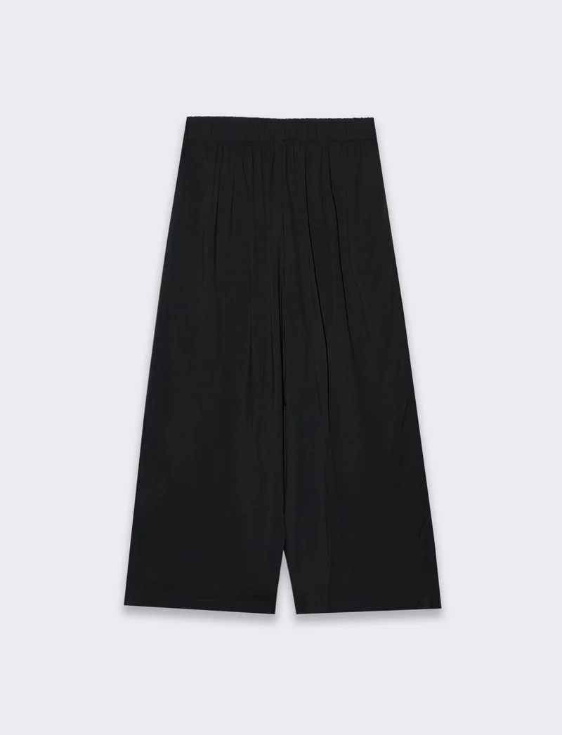 Pantalone coulotte da donna - Nero