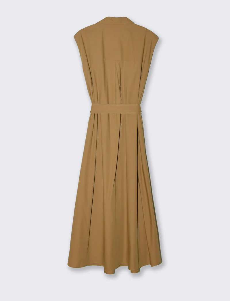 Vestito chemisier da donna - Caramello