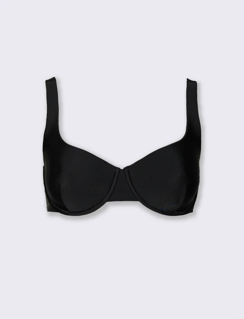 Reggiseno mare coppe push up - Nero