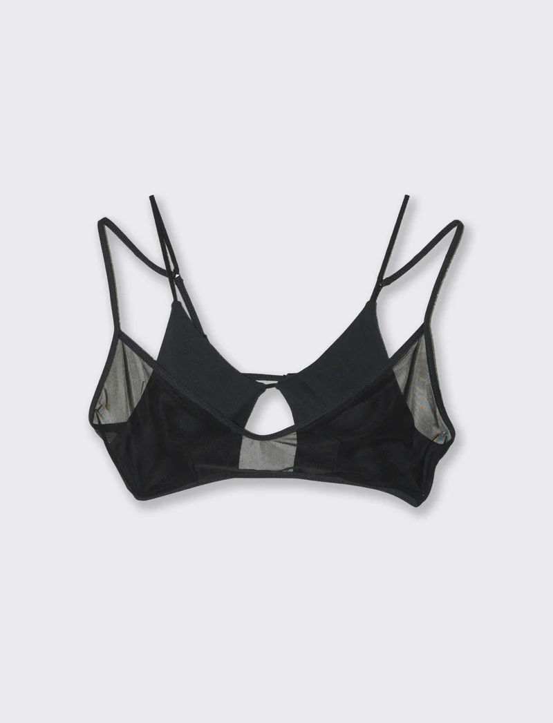 Reggiseno mare donna top brassiere - Nero