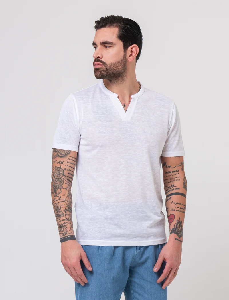 Pantalone chino in denim leggero da uomo - Denim chiaro