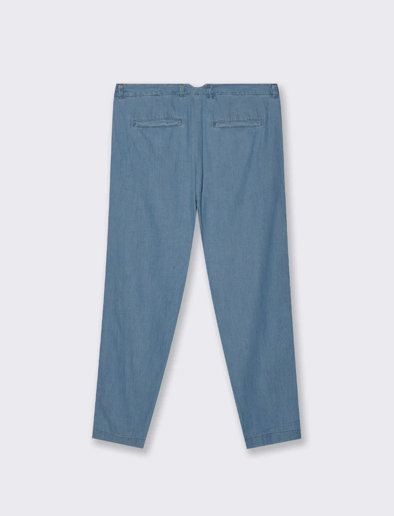 Pantalone chino in denim leggero da uomo - Denim chiaro