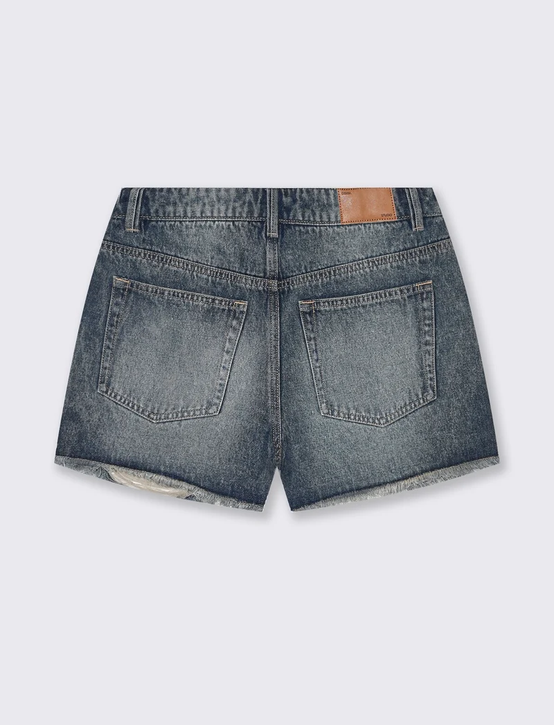 Short in denim da donna - DENIM SCURO